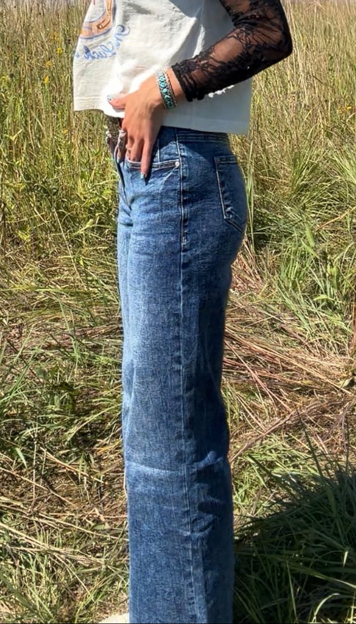 Sail Blue Flare Jeans