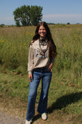 Tan Longhorn Pullover
