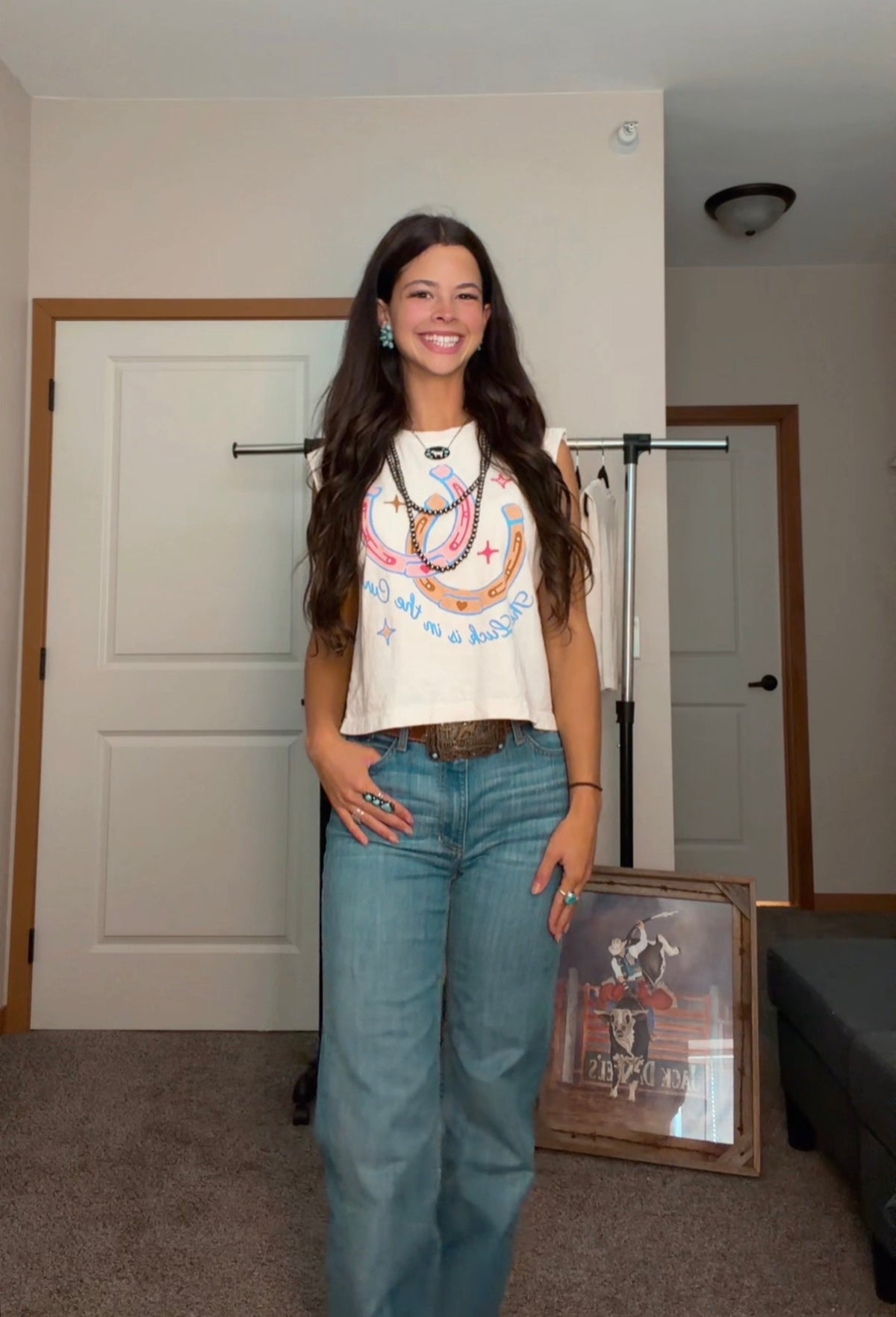 The Luck Is In The Curves Box Tank